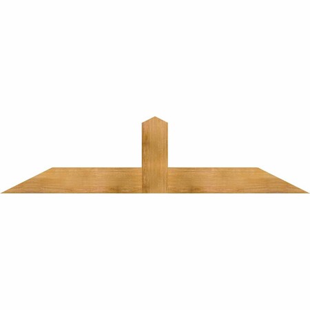 Ekena Millwork Portland Rough Sawn Timber Gable Bracket, Western Red Cedar, 72"W x 18"H x 4"D x 6"F, 6/12 Pitch GBW072X18X0406POR00RWR
